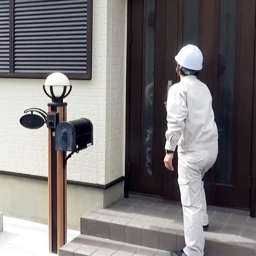 玄関扉開閉点検